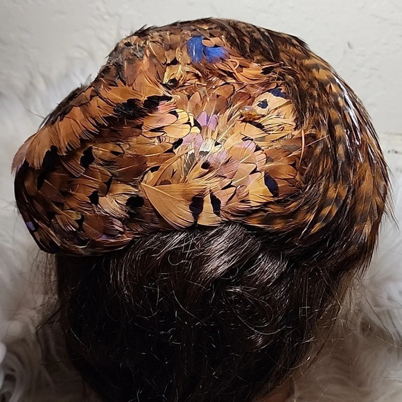 Vintage Pheasant feather fascinator‎ - Picture 3 of 8